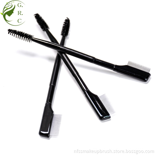 Double Ended Metal Brow Comb Mascara Brush